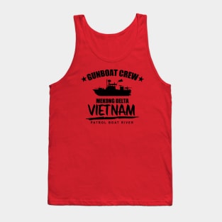 Gunboat Crew Mekong Delta Vietnam (subdued) Tank Top